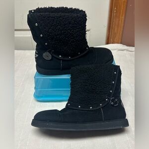 Black Guess Studded Boots